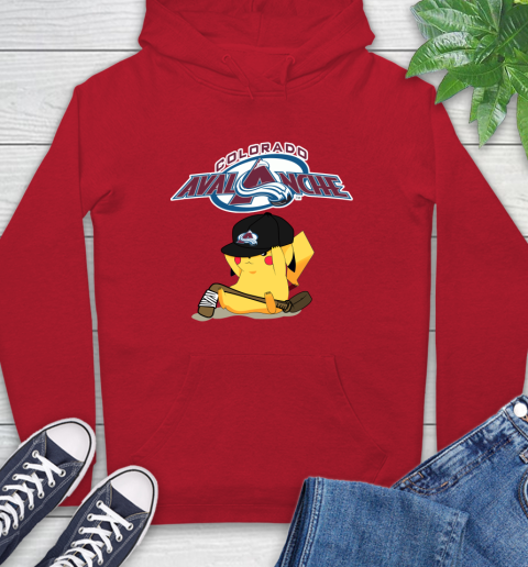 NHL Pikachu Hockey Sports Colorado Avalanche Hoodie 10