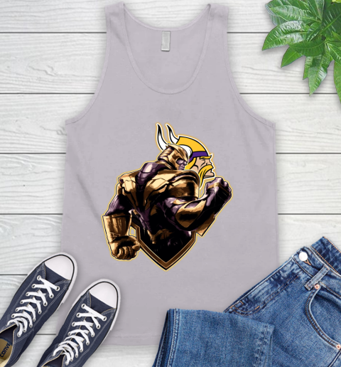 NFL Thanos Avengers Endgame Football Sports Minnesota Vikings Tank Top 4