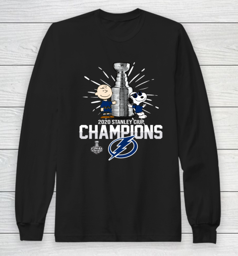 2020 Stanley Cup Champion Tampa Bay Lightning Snoopy Long Sleeve T-Shirt