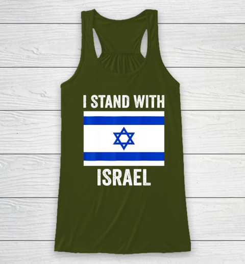 I Stand With Israel  Free Israel Racerback Tank 2