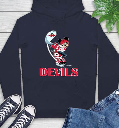 NHL Hockey New Jersey Devils Cheerful Mickey Mouse Shirt Hoodie 4