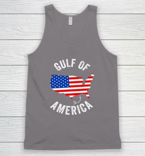 Gulf of USA America Funny Gulf of Mexico USA Flag Map July 4th Tank Top 5