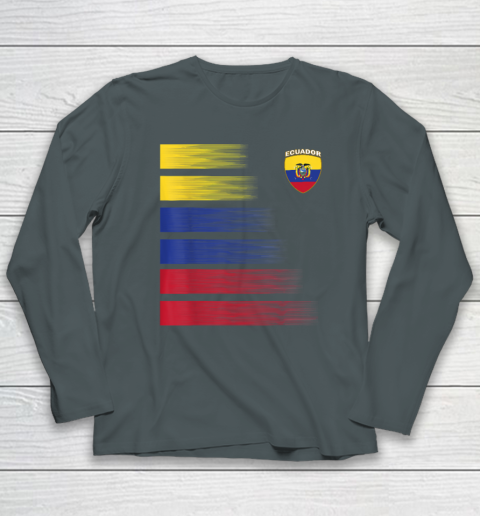 Ecuador Football Shirt Ecuadorian Soccer Jersey Long Sleeve T-Shirt 3