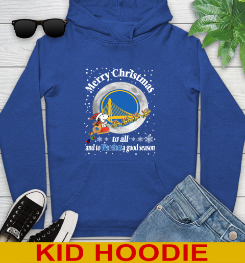 Golden State Warriors Merry Christmas To All And To Warriors A Good Season NBA Basketball Sports Youth Hoodie 10