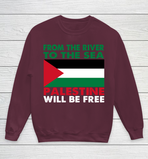 From The River To The Sea Palestine Will Be Free Youth Sweatshirt 4