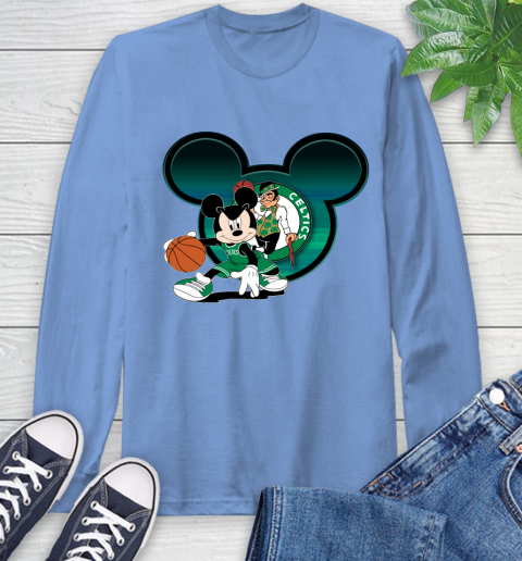 NBA Boston Celtics Mickey Mouse Disney Basketball Long Sleeve T-Shirt 11