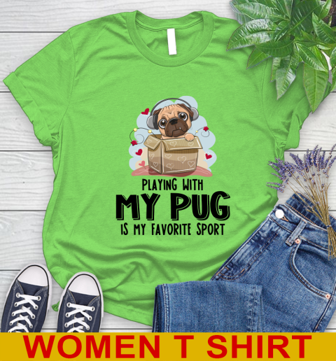 Playing with my pug is my favorite sport 80