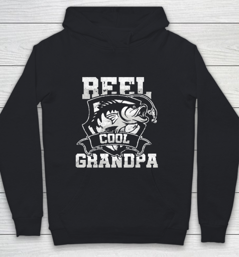 Grandpa Funny Gift Apparel  Fisherman Grandfather Angler Reel Cool Grandpa Youth Hoodie