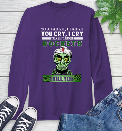 NBA Talk Shit About Houston Rockets I Kill You Achmed The Dead Terrorist Jeffrey Dunham Basketball Long Sleeve T-Shirt 5