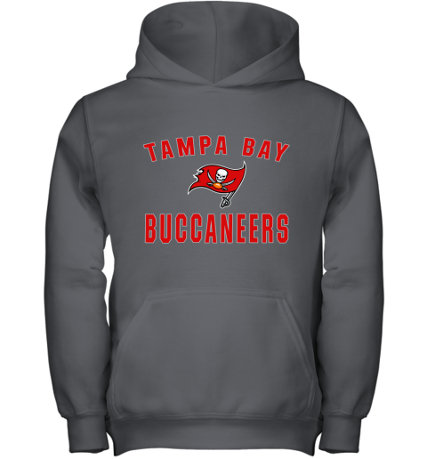 Tampa Bay Buccaneers Youth Double Logo Pullover Hoodie - Heather Red