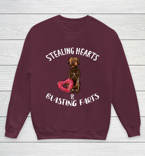 Stealing Hearts Blasting Farts Wirehaired Pointing Griffon Youth Sweatshirt 4