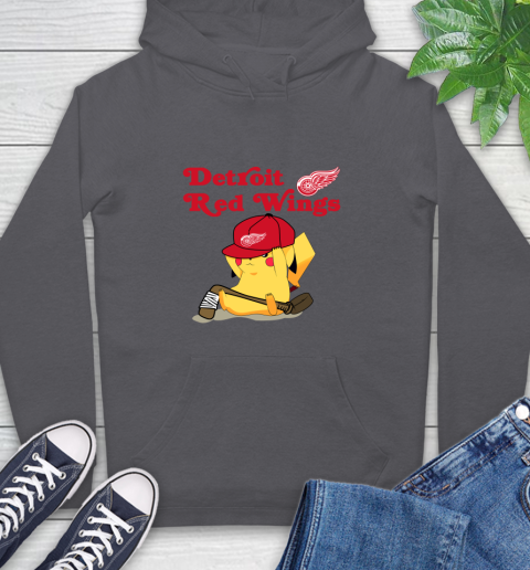 NHL Pikachu Hockey Sports Detroit Red Wings Hoodie 7