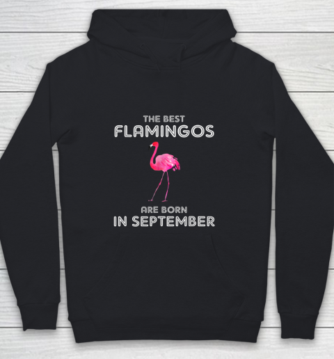 Birthday Shirt Best Flamingos are Born in September For Girl Youth Hoodie