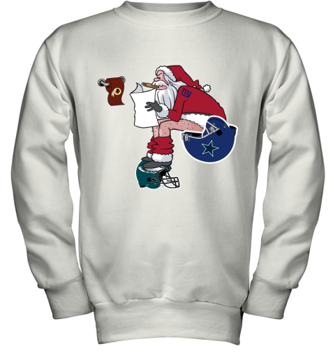 Santa Claus New York Giants Shit On Other Teams Christmas Youth Sweatshirt
