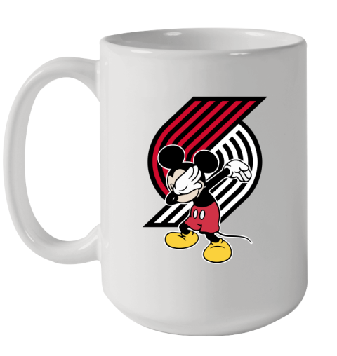 Portland Trail Blazers NBA Basketball Dabbing Mickey Disney Sports Ceramic Mug 15oz
