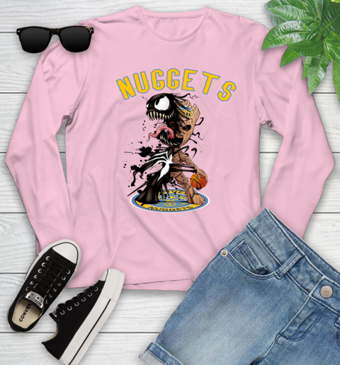 NBA Denver Nuggets Basketball Venom Groot Guardians Of The Galaxy Youth Long Sleeve 10