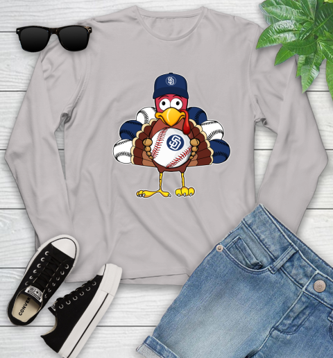 San Diego Padres Turkey thanksgiving Youth Long Sleeve 12