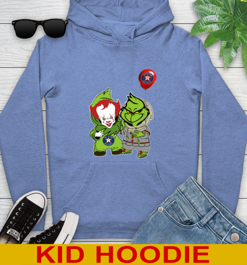 Baby Pennywise Grinch Christmas MLB Baseball Houston Astros Youth Hoodie 12