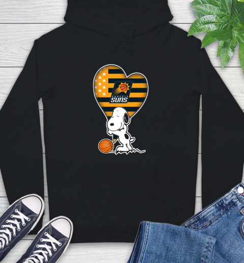 Phoenix Suns NBA Basketball The Peanuts Movie Adorable Snoopy Hoodie 2