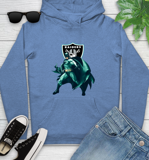 NFL Batman Football Sports Oakland Raiders Youth Hoodie 12