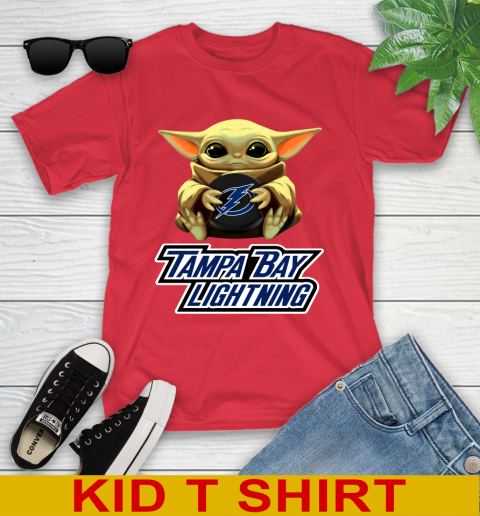 NHL Hockey Tampa Bay Lightning Star Wars Baby Yoda Shirt 110
