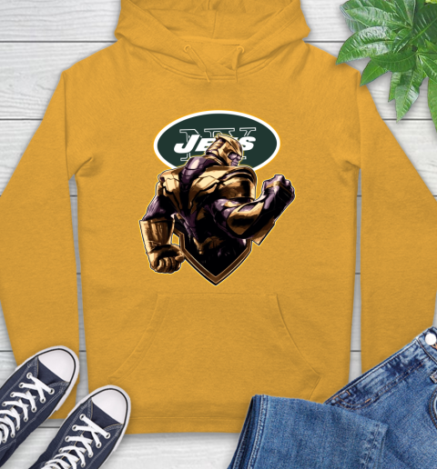 NFL Thanos Avengers Endgame Football Sports New York Jets Hoodie 3