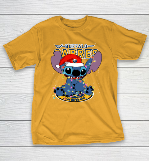 Buffalo Sabres NHL Hockey noel stitch Christmas T-Shirt 2