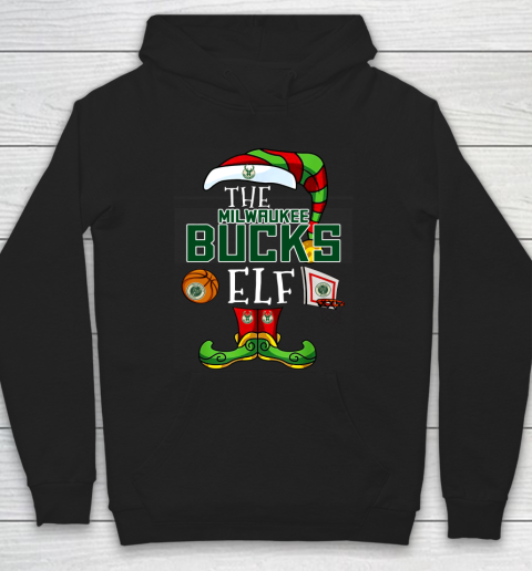 Milwaukee Bucks Christmas ELF Funny NBA Hoodie