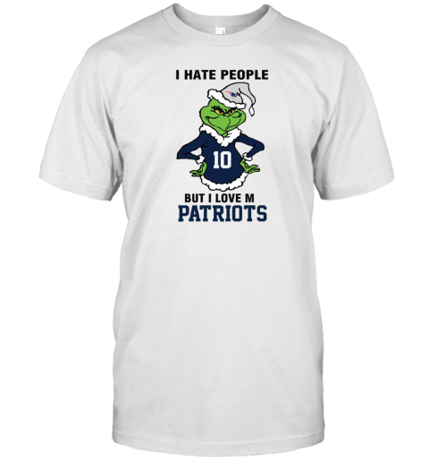 I Hate People But I Love My New England Patriots New England Patriots NFL Teams T-Shirt