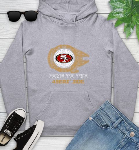 NFL Come To The San Francisco 49ers Star Wars Football Sports Youth Hoodie 6