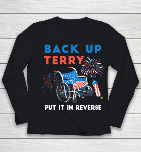 Back Up Terry Put It In Reverse Fireworks Independence Day Youth Long Sleeve