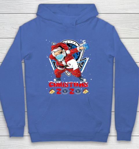 Dallas Mavericks Funny Santa Claus Dabbing Christmas 2020 NBA Hoodie 6