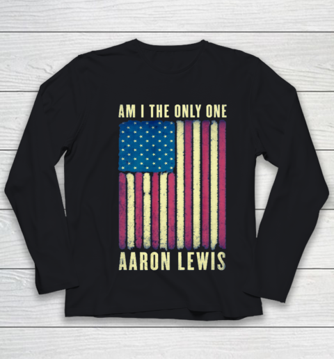Aaron Lewis Am I The Only One America Flag Youth Long Sleeve