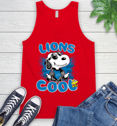 NFL Football Detroit Lions Cool Snoopy Shirt Tank Top 5