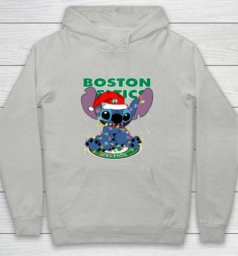 Boston Celtics NBA noel stitch Basketball Christmas Youth Hoodie