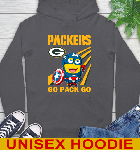 NFL Football Green Bay Packers Captain America Marvel Avengers Minion Shirt Hoodie 7