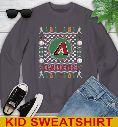 Arizona Diamondbacks Merry Christmas MLB Baseball Loyal Fan Youth Sweatshirt 5