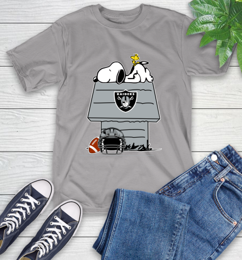Oakland Raiders NFL Football Snoopy Woodstock The Peanuts Movie T-Shirt 6