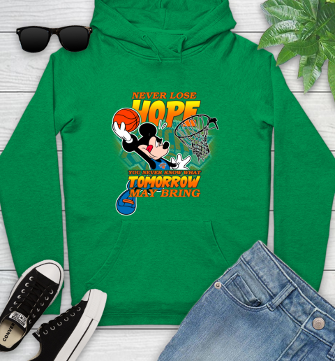 New York Knicks NBA Basketball Mickey Disney Never Lose Hope Youth Hoodie 9