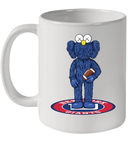 NFL Football New York Giants Kaws Bff Blue Figure Shirt Ceramic Mug 11oz