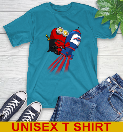 NFL Football Buffalo Bills Deadpool Minion Marvel Shirt T-Shirt 9