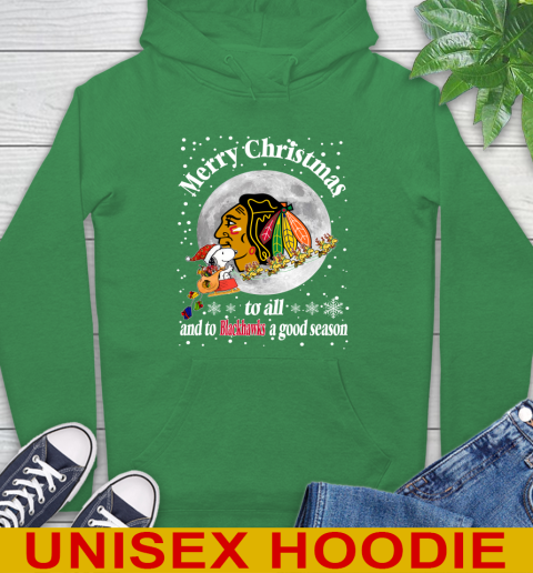 Chicago Blackhawks Merry Christmas To All And To Blackhawks A Good Season NHL Hockey Sports Hoodie 8