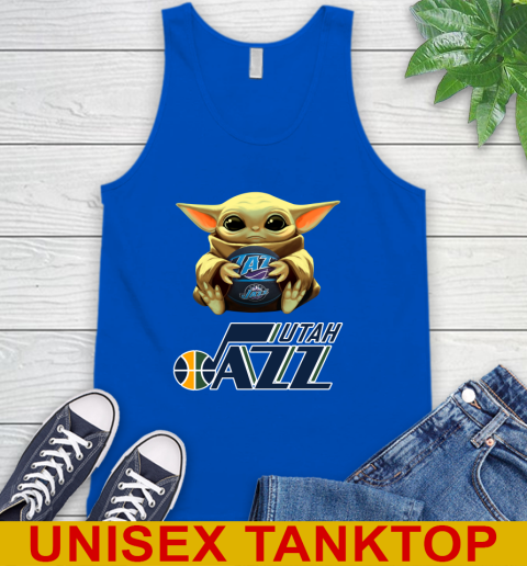 NBA Basketball Utah Jazz Star Wars Baby Yoda Shirt 74