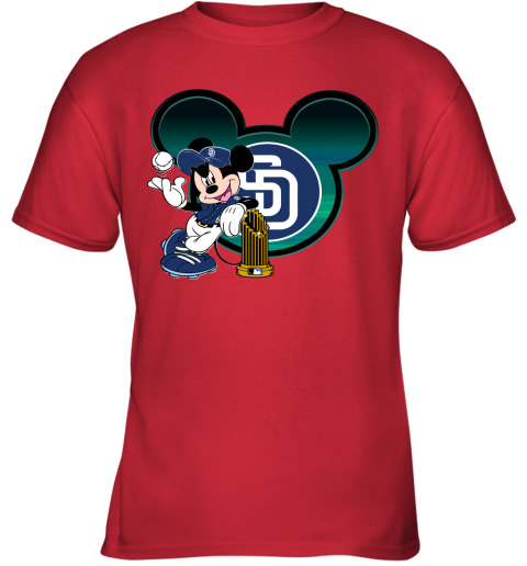 Baseball Mickey Team Milwaukee Brewers Youth T-Shirt 