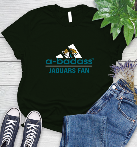 Jacksonville Jaguars NFL Football A Badass Adidas Adoring Fan Sports Women's T-Shirt 6