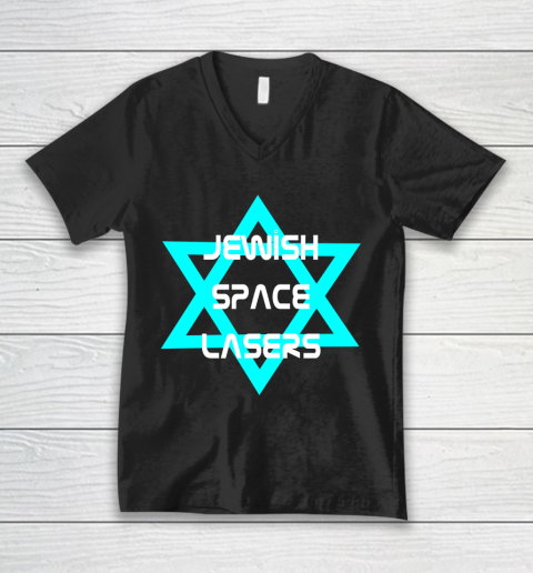 Jewish Space Lasers Logo V-Neck T-Shirt