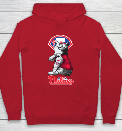 MLB Baseball My Cat Loves Philadelphia Phillies Hoodie 7