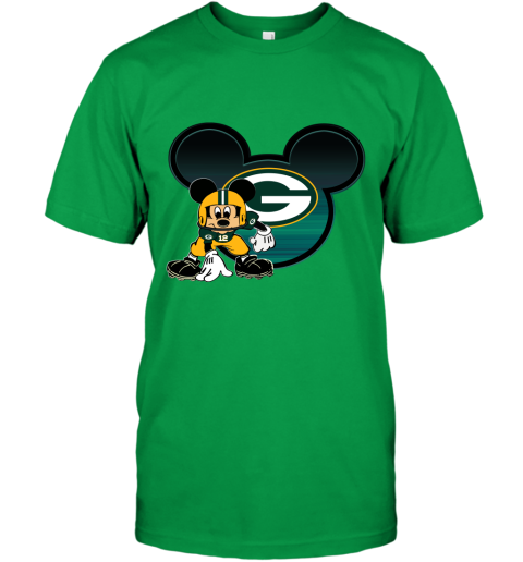 Packers Mickey Mouse and Minnie Mouse Shirt, Green Bay Packers Gift, Disney  Meets NFL