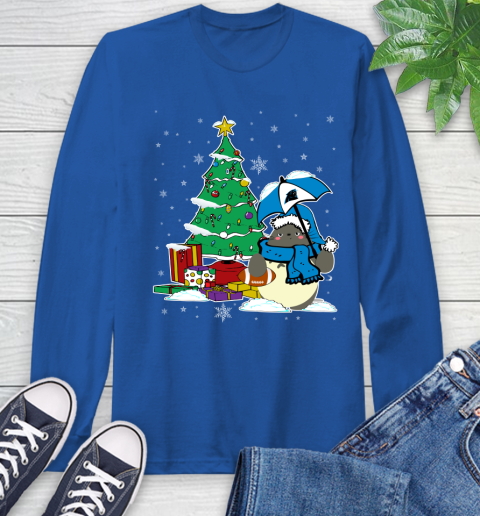Carolina Panthers NFL Football Cute Tonari No Totoro Christmas Sports Long Sleeve T-Shirt 10