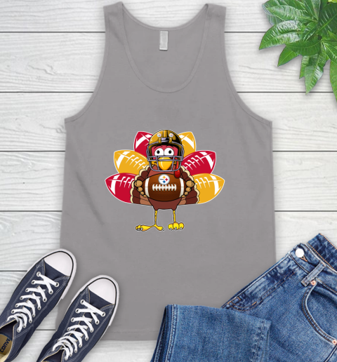 Pittsburgh Steelers Turkey Thanksgiving Day Tank Top 4